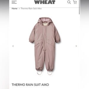 WHEAT girl’s Thermo Rain Suit Aiko 4Y